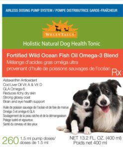 Welly Tails Fortified Wild Ocean Fish Oil omega 3 blend 400ml