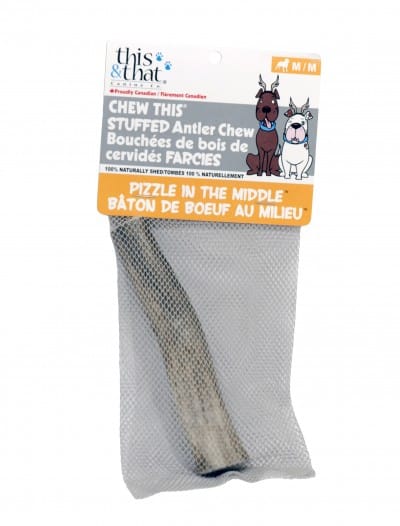 stuffed antler chews