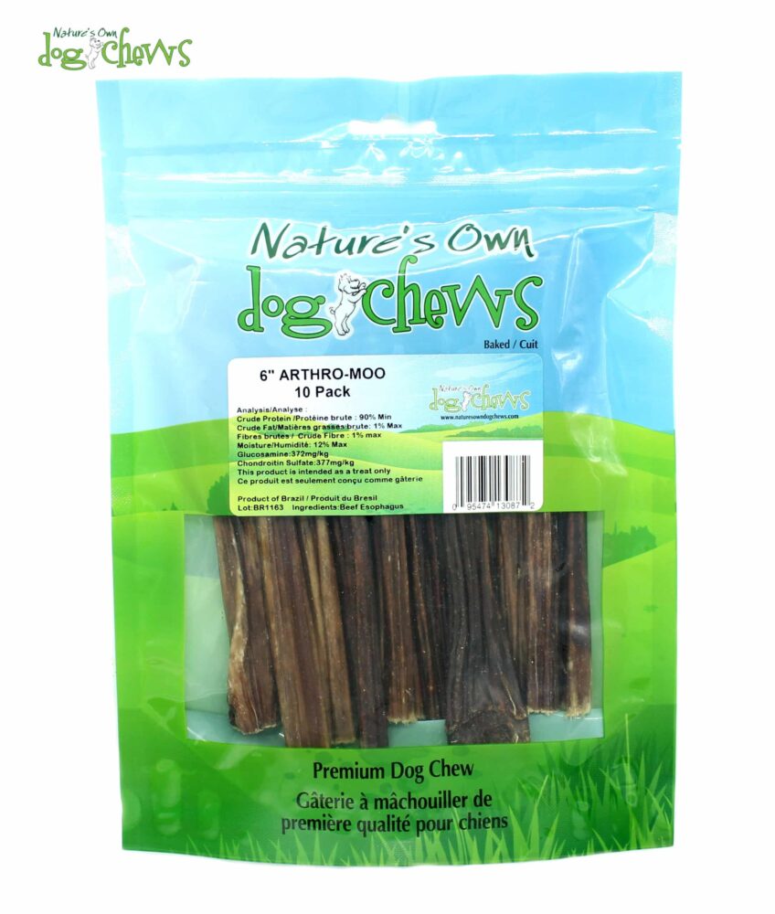 Nature’s Own – Arthro-Moo 6″ Beef Dog Chew – 10 pack