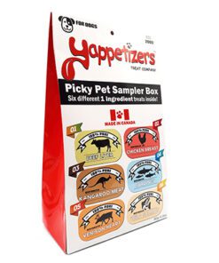 Yappetizers pet treats sampler box