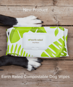 Earth Rated Compostable Dog Grooming Wipes