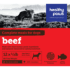 Healthy Paws Complete Beef Dog Dinner 12 x 1/2lb