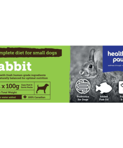 Healthy Paws Rabbit Complete Small Dog Dinner raw frozen food