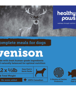 Healthy Paws Complete Vension Dog Dinner 12 x 1/2lb