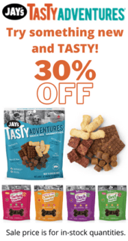 Jays Tasty Adventures dog treats on sale at Biopaw.com