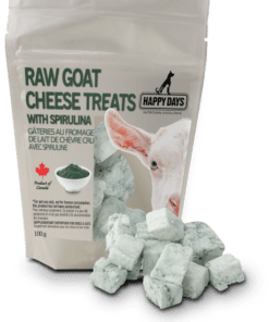 Raw Goat Cheese dog and cat treats by Happy Days Dairy