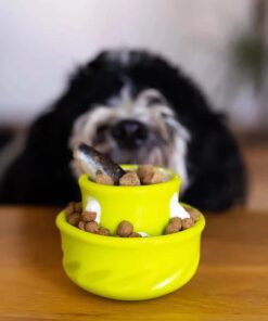 Messy Mutts Puzzle & Play Mushroom Treat Toy by Totally Pooched.