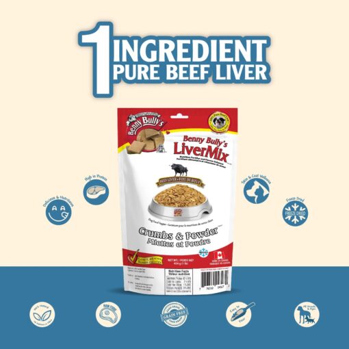 Benny Bully's LiverMix Crumbs & Powder Pet Food Topper - Image 2