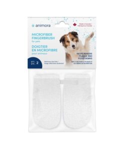 Animora toothbrush Microfiber Fingerbrush for dogs and cats.