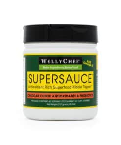 WellyChef SuperSauce Dog Food Topper Probiotics Cheddar Cheese