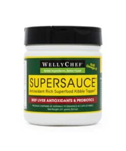 WellyTails SuperSauce Dog Food Topper Beef Liver, Antioxidants, Probiotics