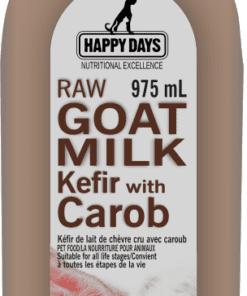 Happy Days Raw Goat Milk Kefir with Carob for pets 975ml