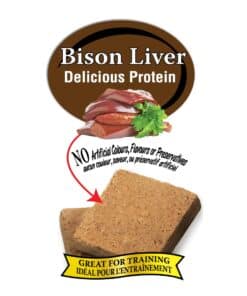 Benny Bully’s Bison Liver Chops 60g dog treat