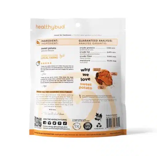 Healthy Bud Sweet Potato Dog Chews