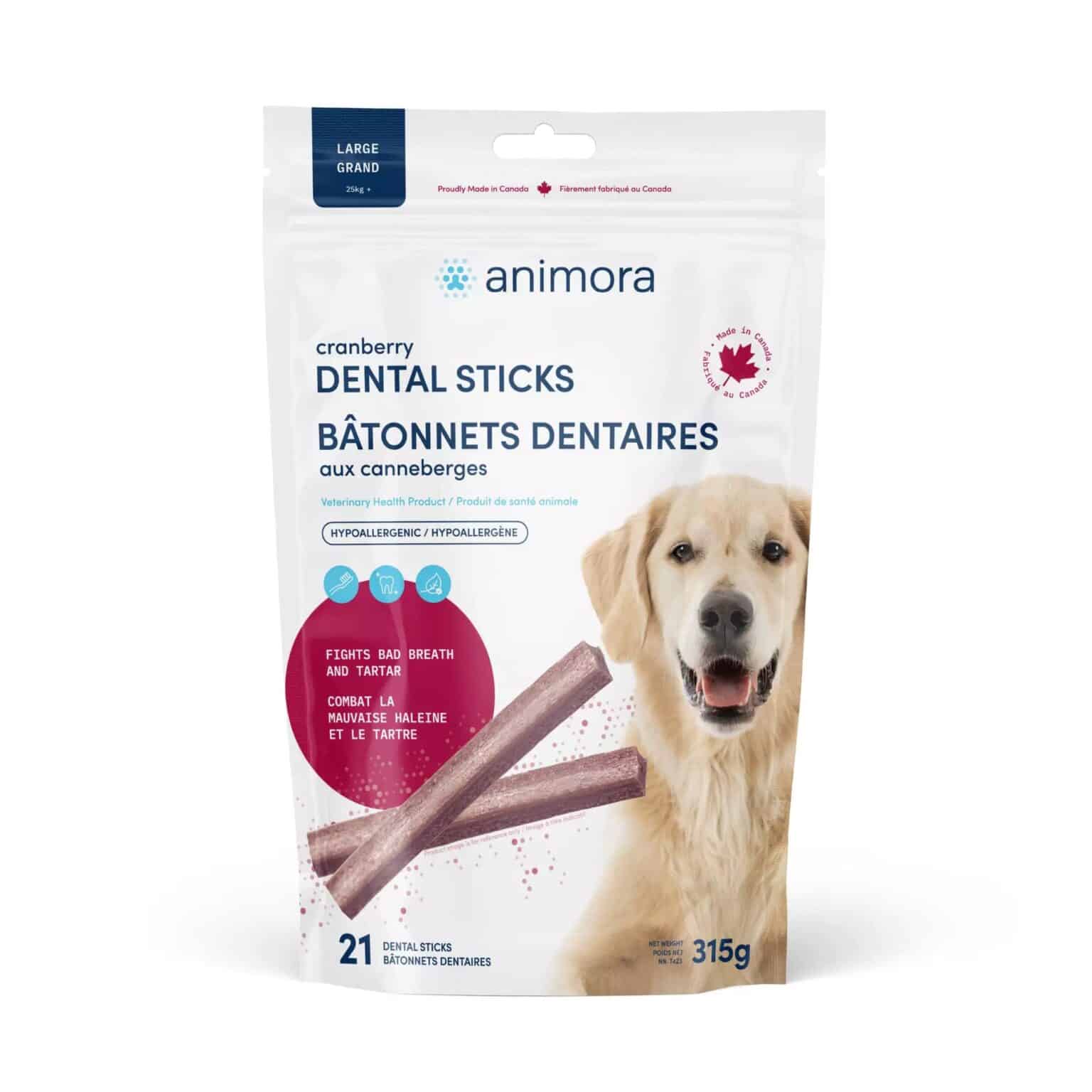 Animora Cranberry Dog Dental Sticks Large