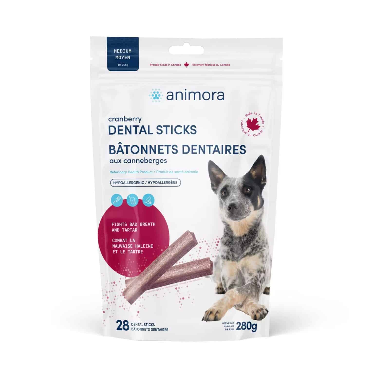 Animora Cranberry Dog Dental Sticks Medium
