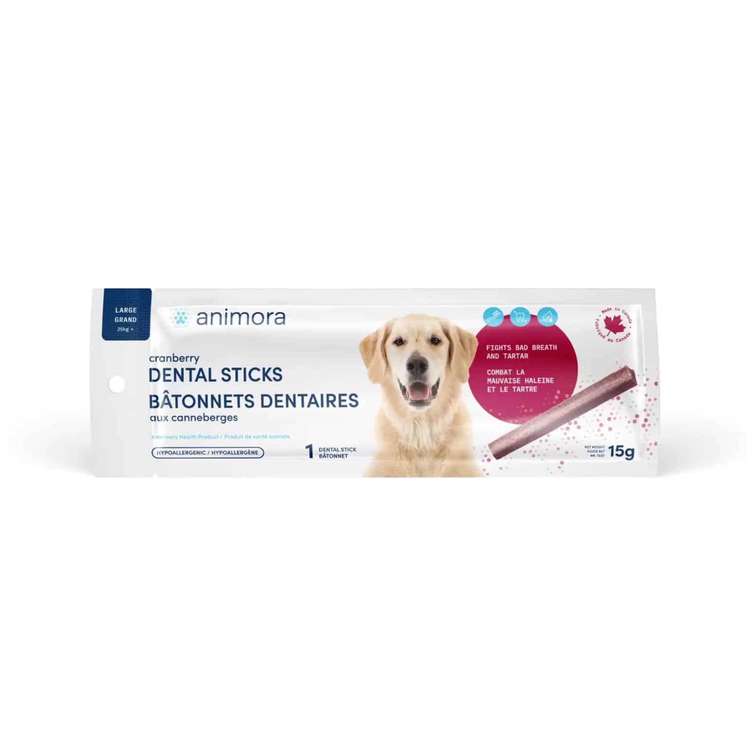 Animora Cranberry Dog Dental Sticks Large