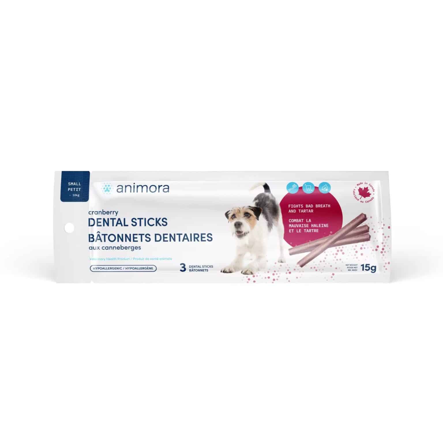 Animora Cranberry Small Dog Dental Sticks