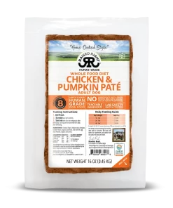 Raised Right Whole Food Diet Chicken & Pumpkin Paté - 1lb/454g