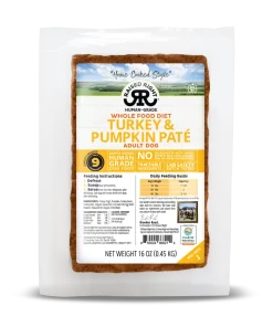 Raised Right Whole Food Diet Turkey & Pumpkin Paté - 1lb/454g