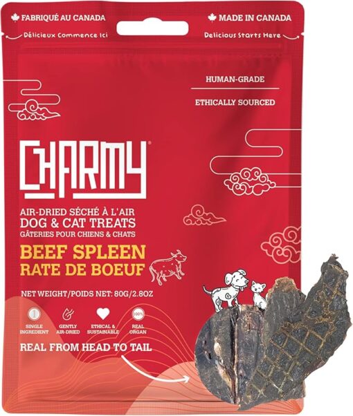 Charmy Beef Spleen Air-Dried Dog and Cat Treat 100g