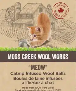 Moss Creek Wool Works Wool Balls for Cats