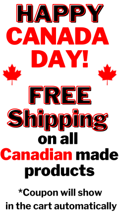 Free shipping on Canadian made products