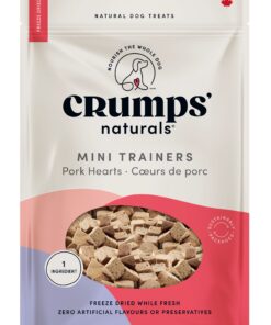 Crumps' Naturals Pork Heart Mini Trainers freeze dried